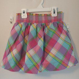 Oshkosh Bgosh Girls Plaid Skirt with shorts lined